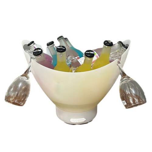 Ice bucket with Bluetooth speaker, light bar, portable wine bucket.
