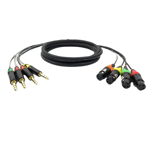 Cavi TRS a XLR a 4 canali, jack da 6,35 mm, 300 cm 1