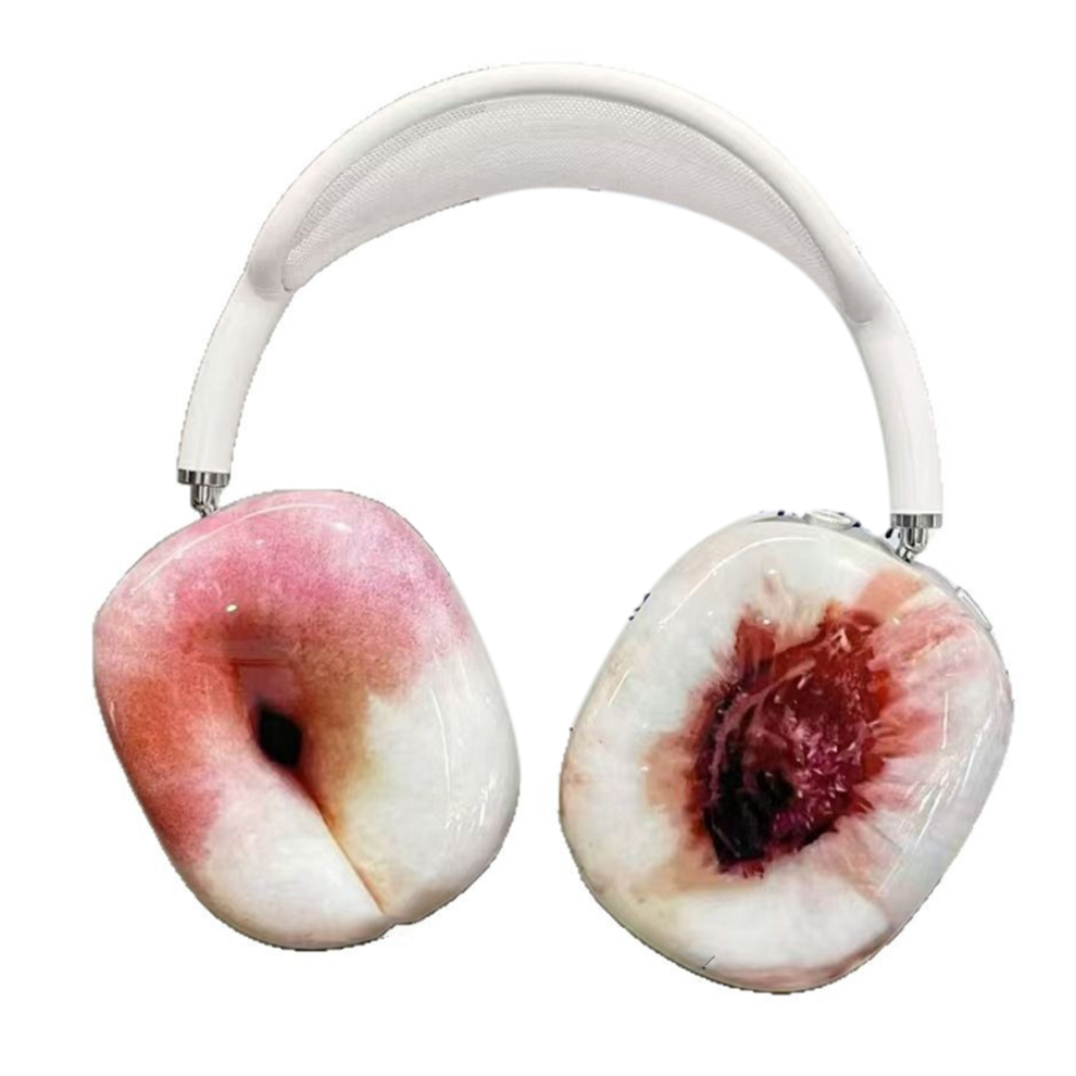 For Airpods Max2 Headphones Case, 3D Decoration, Peach 4713132151712