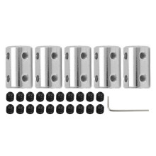 5pcs Flexible Shaft Coupling 6 to 6mm Steel High