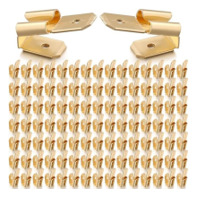 100-teiliges Piggyback-Flachstecker-Sortiment, 3-Wege-Adapter, Crimp-Sortiment-Kit mit zwei Steckern auf eine Buchse