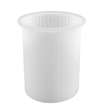 Portacandele fai da te, stampo per aromaterapia in silicone fatto a mano [grande] cilindrico a strisce