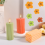 DIY Candle Holder Making Aromatherapy Mold Handmade Silicone [Small] Cylindrical Striped 5