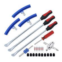 Kit de changement de pneus, 25 pièces, pour moto, motocross, tracteur à gazon, vélo, changeur