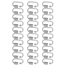 Attacco rapido da 4 mm, in acciaio inossidabile resistente, per amache, attrezzature da campeggio e da esterno (30 pezzi)