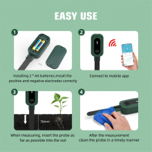 Zigbee Smart Boden Feuchtigkeit Meter Tuya App Control Tester Temperatur Feuchtigkeit Sensor mit Gateway für Garten Topfpflanzen