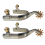 Plain Weave Spurs with Rope, Stainless Steel Spurs, for Men(2Pcs) 2