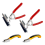 4 Pack Canvas Stretcher Pliers with Staple Remover, Stretching Spring Return Handle 1