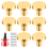 8pcs Cabinet Knobs,Round Dresser Pull Knob Wardrobe Door Handle with 8 Screws Drawer Pulls Kitchen Gold 2