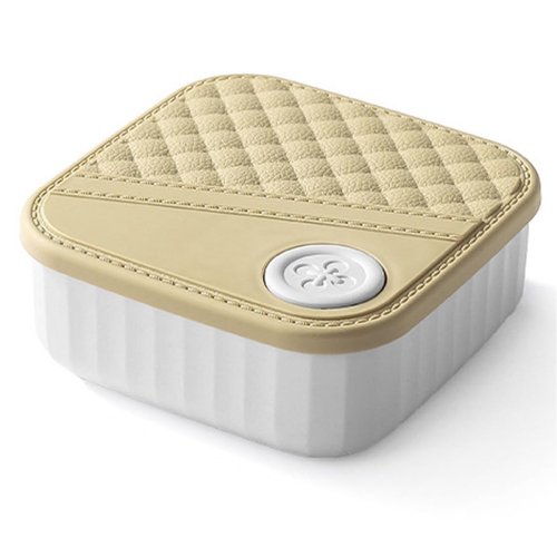 Sewing Box Portable, DIY Supplies Kit, with Threads, Needles, Scissors, Ruler,Creamy White