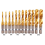 12pcs Titanium Coated HSS Tap Drill Bits Set Hex Shank Screw Thread Bit Machine Compound M3 M 4 M5 M6 M8 M10 8
