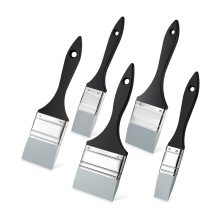 5-teiliges Silikon-Pinselset, flaches Malwerkzeug für Acrylfarben auf Wasserbasis, Gouache (1 Zoll, 1,5 Zoll, 2 Zoll, 2,5 Zoll, 3 Zoll)