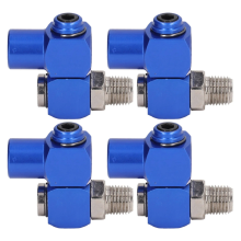 Nuovo raccordo per tubo flessibile girevole per aria compressa da 1/4" NPT, adattatore per utensili pneumatici rotante a 360, 150 PSI (4 pezzi)