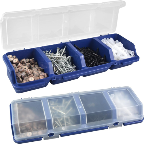 Mini Screw Parts Box Storage Case Recycled Material 400.0g Blue 2