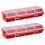 Mini Screw Parts Box Storage Case Recycled Material 400.0g Red 2