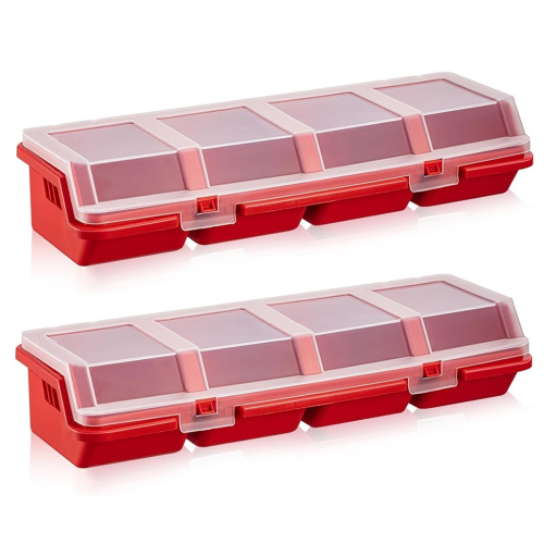 Mini Screw Parts Box Storage Case Recycled Material 400.0g Red 1