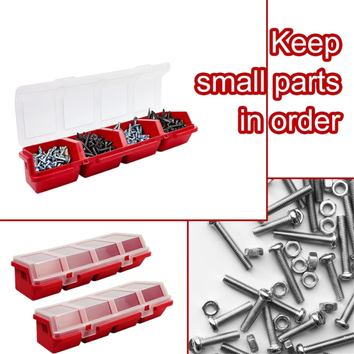 Mini Screw Parts Box Storage Case Recycled Material 400.0g Red 2