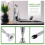 2pcs Quill Pen Holder Metal Insertion Single Display Stand Dip Base Desktop Pencil 7