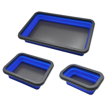 Faltbare magnetische Schraubenablage Silikon Werkzeugteile Aufbewahrungsbox Organizer Box Holzbearbeitung Klempner