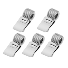 Hard Hat Pencil Clip, Universal Adjustable Clipboard Holder Clip Organizer for Notebook,Silver