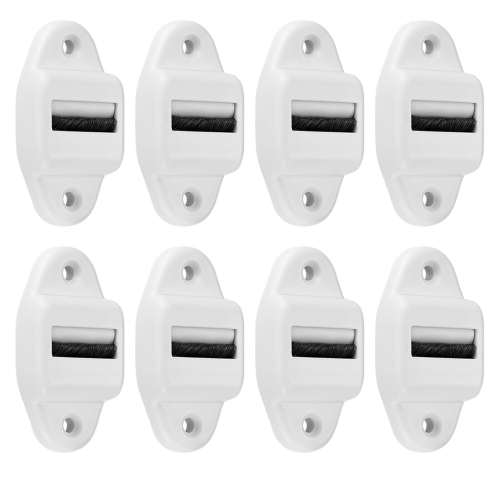 8 Stück Gurtführung Rollladen mit Bürstenführung (Rollenbreite bis 23mm) 1