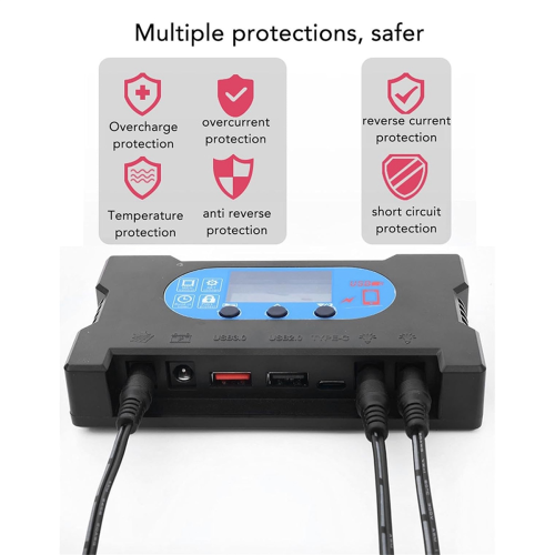 Solar Controller Lead Acid Lithium Battery Universal Dual USB Fast Charge 50A 2