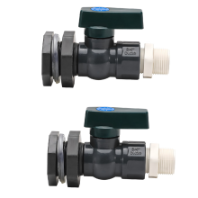 PVC kraanset 3/4 inch regenklep met schotaansluiting slangadapter scheurbestendig roestbestendig corrosiebestendig DN20