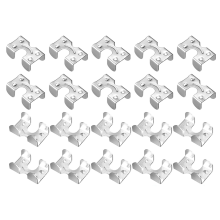 1/4 Zoll Stahlkabelklemmen Metallschnalle Seil Pferdeclips Gurtbandhalter Doppelklemmen (20 Stück)
