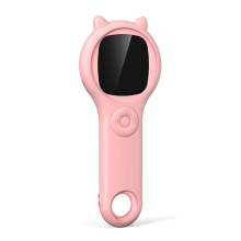 Kindermikroskop 500X Handheld Pocket Kit Super Makro Objektiv Wissenschaft Lernspielzeug mit LED-Licht Pink