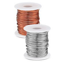 300 Ft 2 Rolls 18 Gauge Copper Wire Aluminum Craft Wires for Sculpting, Armature, Jewelry Making, Gem Metal Wrap
