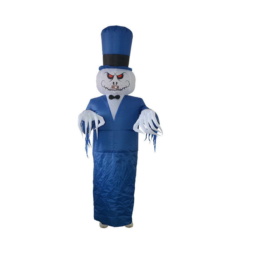 Xylfly ( Ghost) Halloween Adult Inflatable Costume Fancy Suit Blow Up Cosplay Performance Dress Black