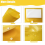 20PCS Binder Pockets for 3 Ring Plastic Envelopes Pocket Folders 11 Hole Snap Button Pouch 4