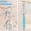 26Pcs Beadable Keychain Bar,Bead Beaded for Pendant DIY,Blank Accessories Making 4