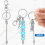 26Pcs Beadable Keychain Bar,Bead Beaded for Pendant DIY,Blank Accessories Making 8