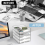 4-Tier Paper Organizer for Desk, Stackable Desk Tray, Accessories & Workspace Organizers 8