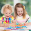 Pennelli per bambini, set da 22 pennelli rotondi e piatti, pennelli per bambini facili da tenere e da pulire, 7