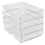 Office Organization and Storage, Letter Tray Desk Organizer, Stackable Document Paper Organizer,4Pcs 1