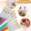 Pennelli per bambini, set da 22 pennelli rotondi e piatti, pennelli per bambini facili da tenere e da pulire, 4
