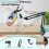 Embroidery Scroll Frame Stand Adjustable Rotated Hoop Holder Folding Metal for Hand Work, Needlework Frame&Phone 4