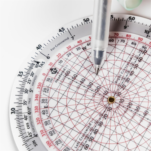 E6B-R2 4 Inch Diameter Circular Flight Computer, Computer Calculator Standard Training Student Use IFR VFR 2