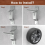 Wall Mount Spare Tire Carrier for Trailer,Spare Bracket Trailer Accessories Holder 7