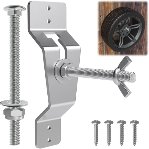 Wall Mount Spare Tire Carrier for Trailer,Spare Bracket Trailer Accessories Holder 2