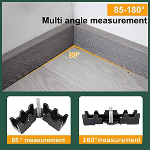 Bevel Gauge and Box 2-In-1 Measuring Cutting Tool Angle for Baseboards 2