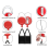 24Pcs 6 Colors Plastic Retractable Keychain Easy Release Buckle Lighter Holder Stretchable Case with Belt Clip 4