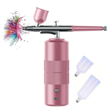 Cordless Airbrush Kit with Compressor , Portable Handheld Set for Painting Cake Decor Nail Art
