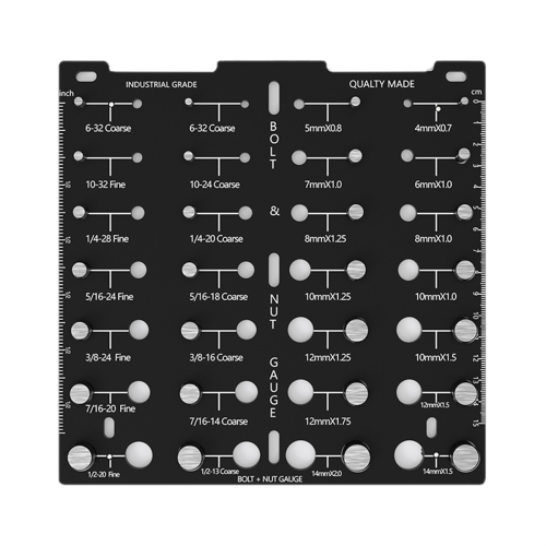 Thread Checkers,Bolt Identifier Board,Bolt and Screw Size Gauge,Nut Bolt Standard Metric 1