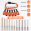 6PCS Bit Holders Keychain, 1/4 Inch Hex Shank Holders, Quick-Change Design 3