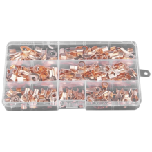 Kit de connecteurs à sertir ouverts, 160 pièces, 10 A-50 A, pour câbles électriques, cosses en cuivre