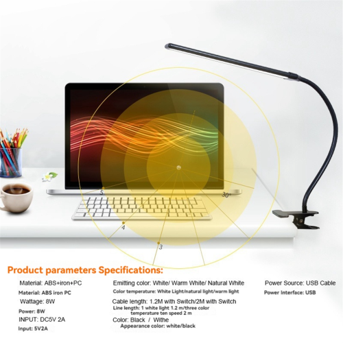 Clip-on LED Easel Light with ClearSun Technology,Clamp Light, Adjustable and Flexible Neck for Precision Lighting 2