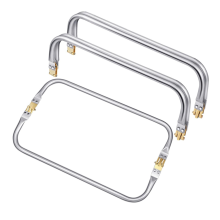 12 Zoll Geldbörse Rahmen Rechteck Schloss Kuss Verschluss Tasche Hardware Ersatz Verschluss 4PCS